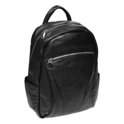 Кожаный рюкзак Borsa Leather черный k168004-black – Фото 1