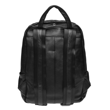 Кожаный рюкзак Borsa Leather черный k168004-black – Фото 3
