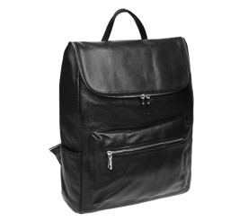 Кожаный рюкзак Borsa Leather черный k168008-black