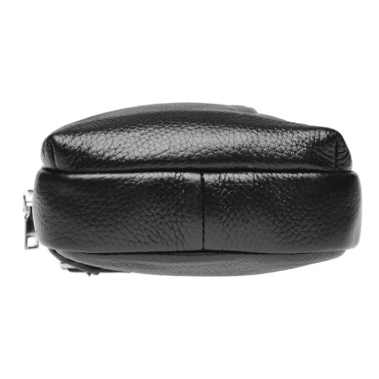 Мужской кожаный рюкзак через плечо Keizer черный K18675-black – Фото 3