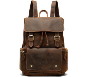 Мужской кожаный рюкзак Buffalo Bags коричневый M8507R