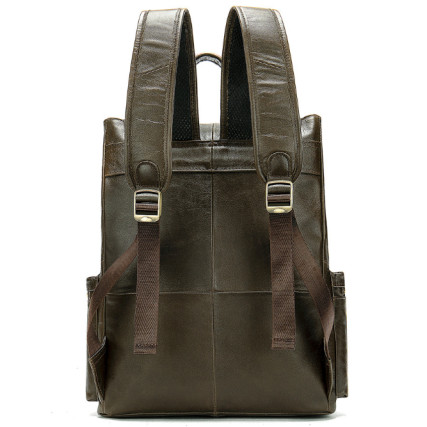 Мужской кожаный рюкзак Buffalo Bags коричневый M8507R – Фото 3
