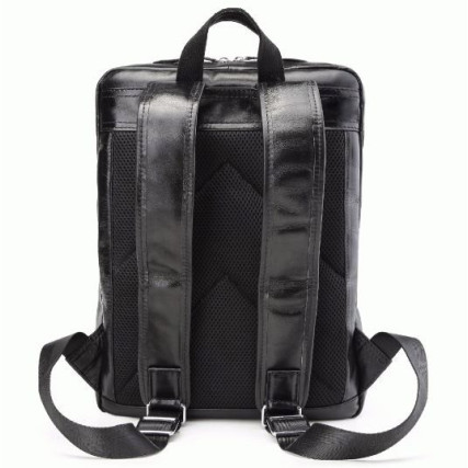 Кожаный рюкзак TIDING черный t3173 – Фото 6