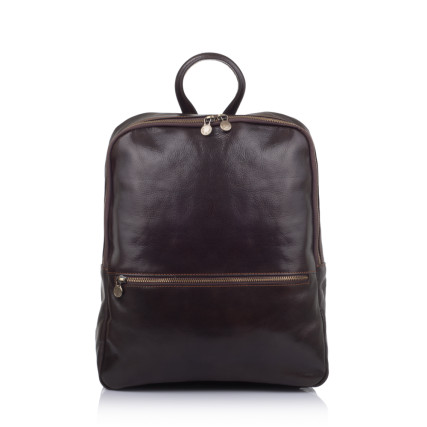 Кожаный рюкзак Virginia Conti (Италия) коричневый VCm2252brown – Фото 2