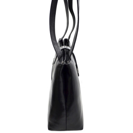 Кожаная женская сумка Desisan черная 1521-011