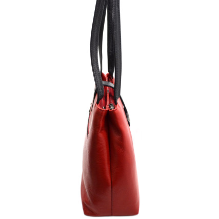 Кожаная женская сумка Desisan 1521-4 красная