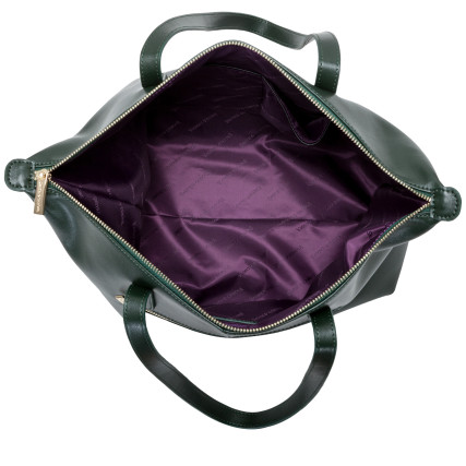 Кожаная женская сумка Smith &amp; Canova зеленая 92904 GREEN – Фото 2