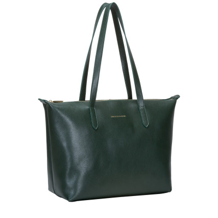 Кожаная женская сумка Smith &amp; Canova зеленая 92904 GREEN – Фото 3