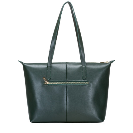 Кожаная женская сумка Smith &amp; Canova зеленая 92904 GREEN – Фото 4