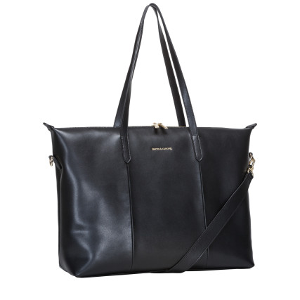 Кожаная женская сумка Smith &amp; Canova черная 92905 BLK – Фото 3