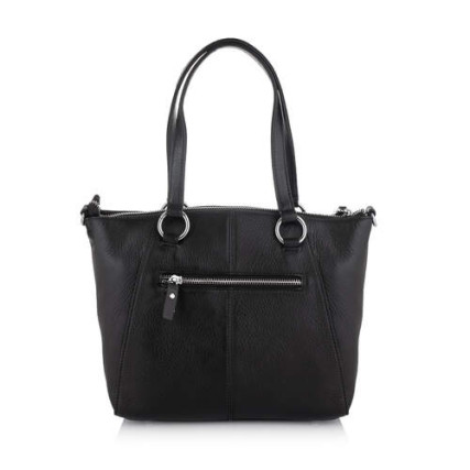 Кожаная женская сумка Giorgio Ferretti (Италия) черная GF2018888Cblack – Фото 2