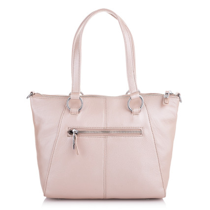 Кожаная женская сумка Giorgio Ferretti (Италия) светло-розовая GF2018888Cpink – Фото 2