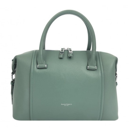 Кожаная женская сумка Giorgio Ferretti (Италия) зеленая GF2018903green – Фото 1