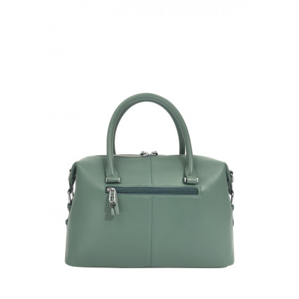 Кожаная женская сумка Giorgio Ferretti (Италия) зеленая GF2018903green – Фото 3