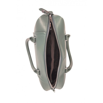 Кожаная женская сумка Giorgio Ferretti (Италия) зеленая GF2018903green – Фото 5