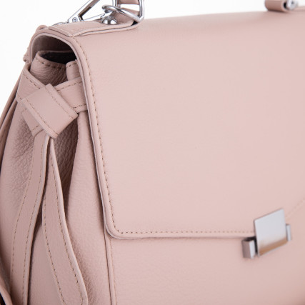 Кожаная деловая сумка Giorgio Ferretti (Италия) бежевая GF2018914Cbeige – Фото 4