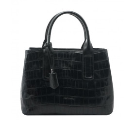 Кожаная женская сумка Giorgio Ferretti (Италия) черная GF2019103Ablack