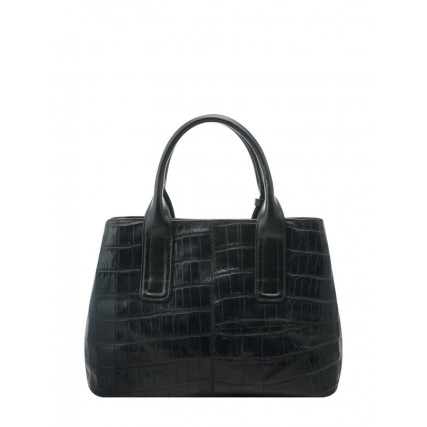Кожаная женская сумка Giorgio Ferretti (Италия) черная GF2019103Ablack – Фото 3
