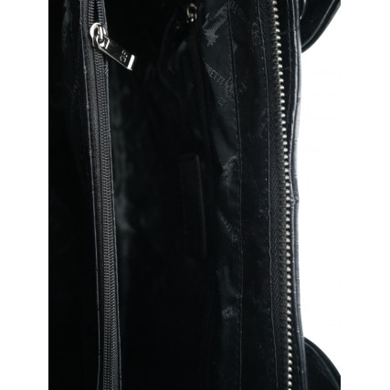 Кожаная женская сумка Giorgio Ferretti (Италия) черная GF2019103Ablack – Фото 5