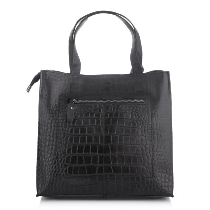 Кожаная деловая сумка Giorgio Ferretti (Италия) черная GF2019831Dblack – Фото 2