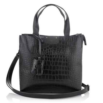 Кожаная деловая сумка Giorgio Ferretti (Италия) черная GF2019831Dblack – Фото 3