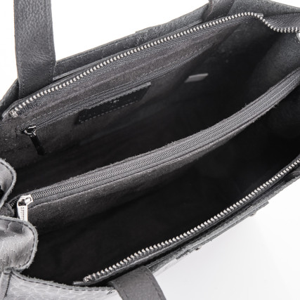 Кожаная деловая сумка Giorgio Ferretti (Италия) черная GF2019831Dblack – Фото 5