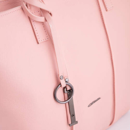 Кожаная женская сумка Giorgio Ferretti (Италия) розовая GF2019862Bpink – Фото 4