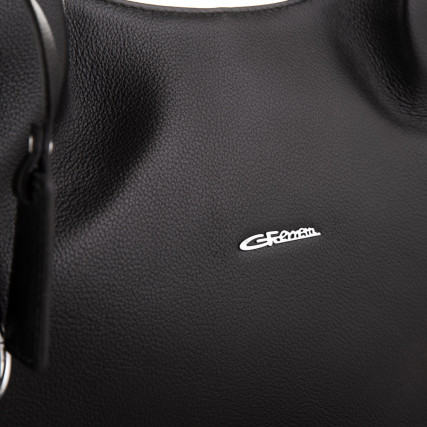 Кожаная деловая сумка Giorgio Ferretti (Италия) черная GF2019877Ablack – Фото 5