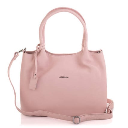 Кожаная деловая сумка Giorgio Ferretti (Италия) розовая GF2019877Apink – Фото 4