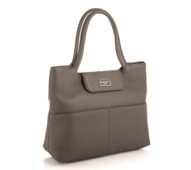 Кожаная деловая сумка Giorgio Ferretti (Италия) серая GF2019967Bgrey