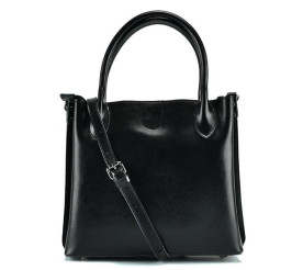 Кожаная женская сумка Grays черная GR-837A