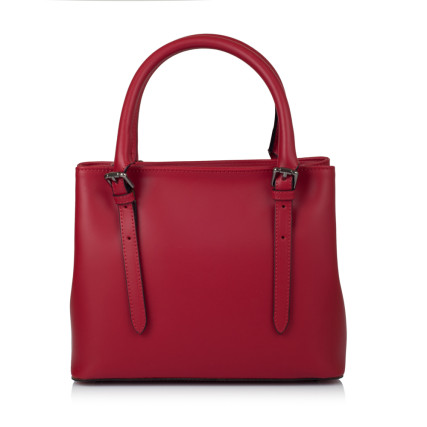 Кожаная женская сумка Virginia Conti (Италия) красная VC01360red – Фото 2