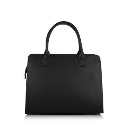 Кожаная женская сумка Virginia Conti (Италия) черная VC01505black – Фото 2