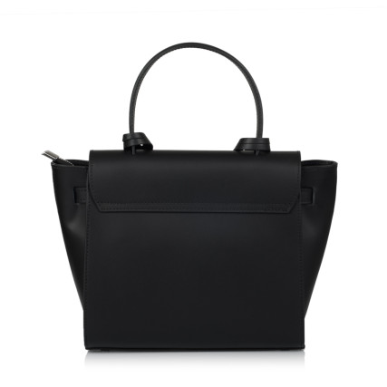 Кожаная женская сумка Virginia Conti (Италия) черная VC01513black – Фото 2