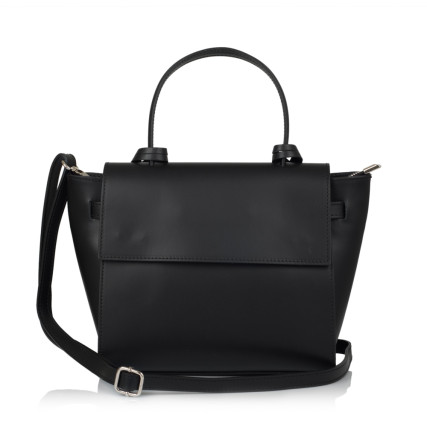 Кожаная женская сумка Virginia Conti (Италия) черная VC01513black – Фото 3