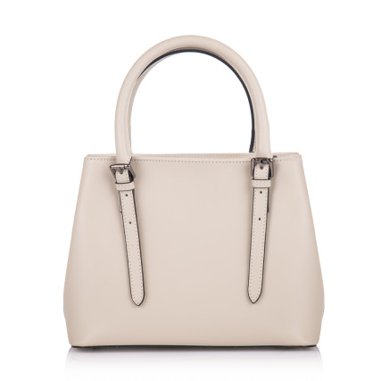 Кожаная женская бежевая сумка Virginia Conti (Италия) VC01360beige – Фото 2