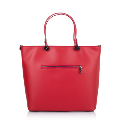 Кожаная женская сумка Virginia Conti (Италия) красная VC1545red