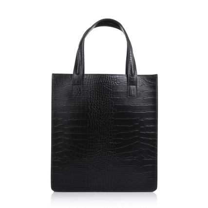 Кожаная женская сумка Virginia Conti (Италия) черная VC2201black – Фото 2