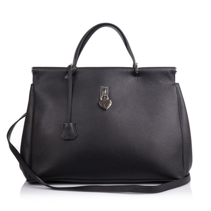 Кожаная женская сумка Virginia Conti (Италия) черная VC02793black – Фото 3