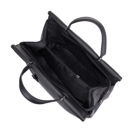 Кожаная женская сумка Virginia Conti (Италия) черная VC02793black – Фото 4