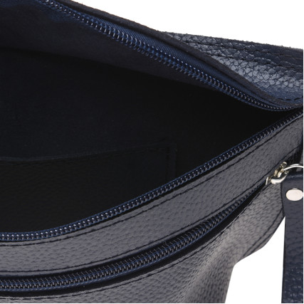 Поясная женская сумка Ricco Grande синяя 1L948-blue – Фото 4
