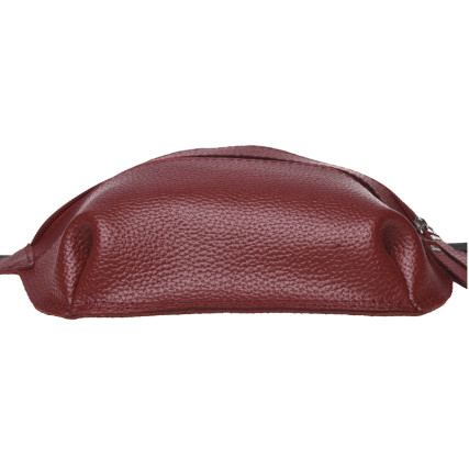 Поясная женская сумка Ricco Grande бордовая 1L948-burgundy – Фото 3