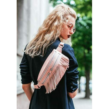 Кожаная сумка на пояс Blanknote Spirit BN-BAG-15-barbi – Фото 4