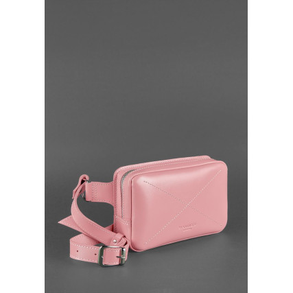 Кожаная поясная сумка Dropbag Mini Blanknote bn-bag-6-pink-peach – Фото 2