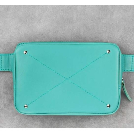 Кожаная поясная сумка Dropbag Mini Blanknote BN-BAG-6-tiffany – Фото 1