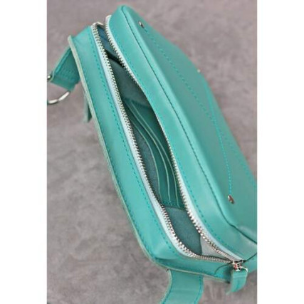 Кожаная поясная сумка Dropbag Mini Blanknote BN-BAG-6-tiffany – Фото 3