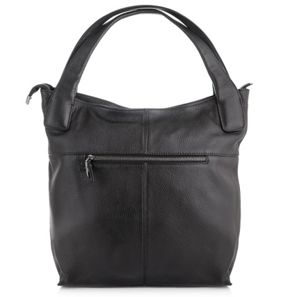 Кожаная женская сумка Giorgio Ferretti (Италия) черная GF2019010Dblack – Фото 2