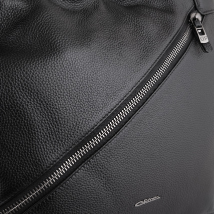 Кожаная женская сумка Giorgio Ferretti (Италия) черная GF2019010Dblack – Фото 4