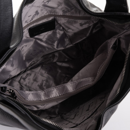 Кожаная женская сумка Giorgio Ferretti (Италия) черная GF2019010Dblack – Фото 5