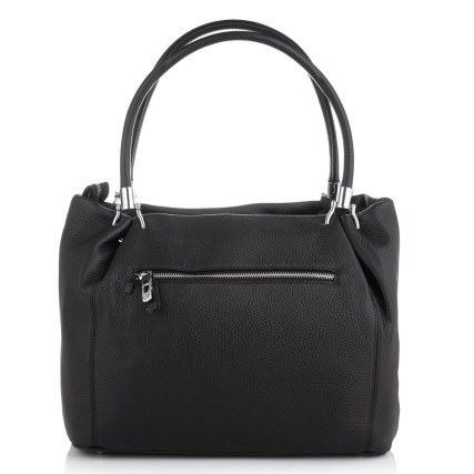 Кожаная сумка Giorgio Ferretti (Италия) черная GF2019160Ablack – Фото 3